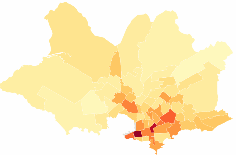 Delitos por barrio