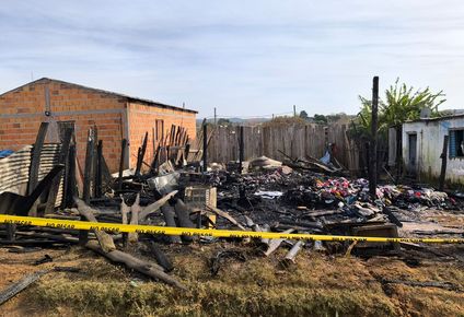 Bebé de un año muere en incendio de casa precaria en Rivera