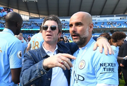 Noel Gallagher y Pep Guardiola