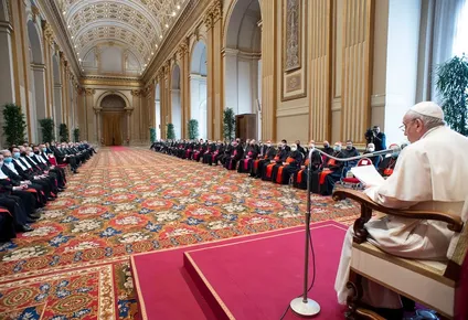 Presentación del papa Francisco con motivo de la inauguración de un nuevo año judicial para el Tribunal del Estado de la Ciudad del Vaticano, creado en 1929.