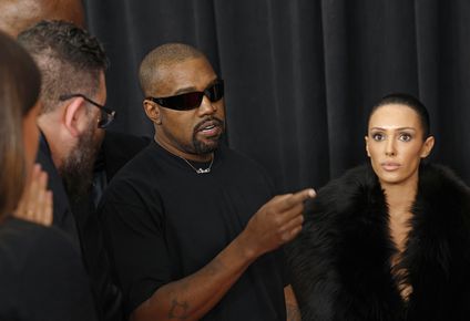 Kanye West en la entrega de los premios Grammy