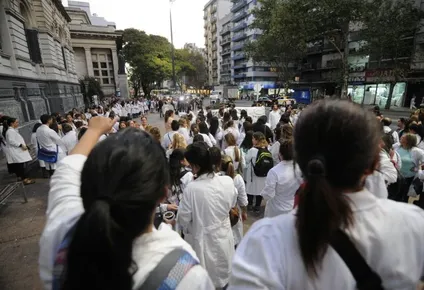Marcha de maestros. (Archivo)