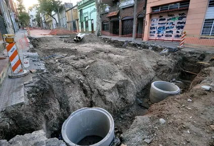 Archivo de obras de saneamiento en los barrios