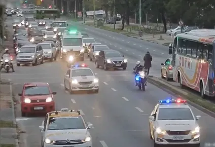 El operativo policial para trasladar al bebé