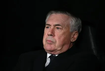 Ancelotti en rueda de prensa.