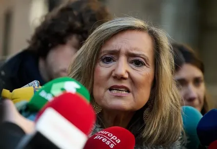 Cristina Ibarrola en declaraciones a los medios