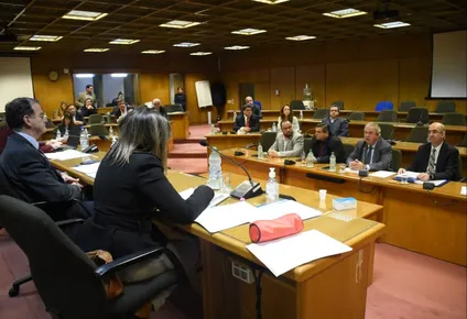 Comisión de Seguridad del Senado que trata irregularidades de Charles Carrera en el Ministerio del Interior, con la presencia del ministro, Luis Alberto Heber, y sin el Frente Amplio