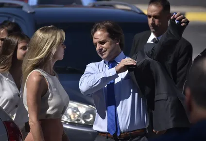 El presidente de la República junto a Ponce de León el pasado 1° de marzo de 2020