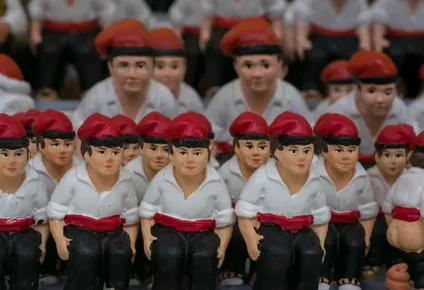 Los caganers son personajes emblemáticos de las navidades catalanas.