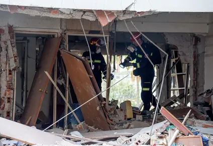 Apartamento del tercer piso del edificio Caicobe en que se originó la explosión