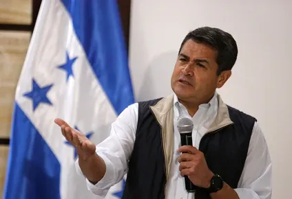 El actual presidente de Honduras, Juan Orlando Hernández
