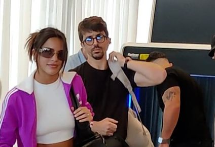 Emilia Mernes llegó a Maldonado para su show de esta noche