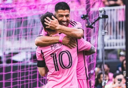 Luis Suárez y Lionel Messi