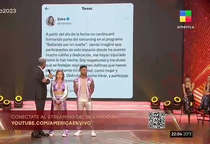 Coti Romero al aire del Bailando y su pedido de disculpas.