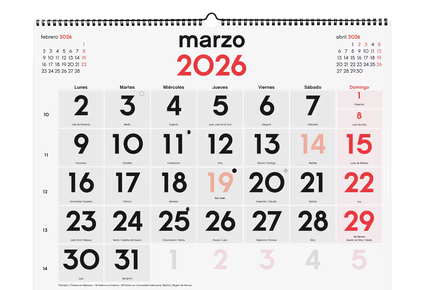 calendario laboral 2026: estos son los festivos y fines de semana largos en espana