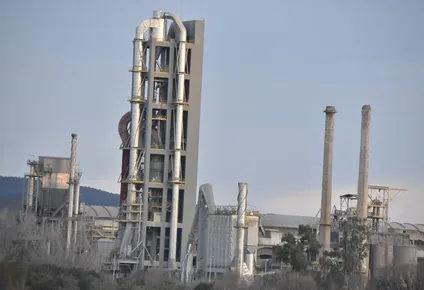 Vista al predio de la planta de Ancap en Minas (Lavalleja))