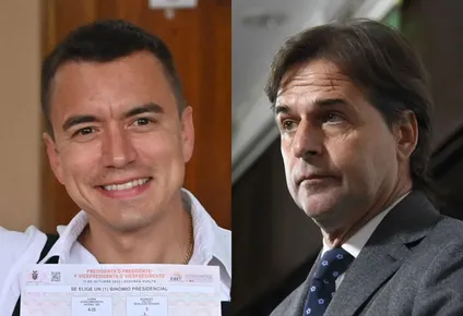 lacalle pou saludo a daniel noboa, el presidente electo de ecuador