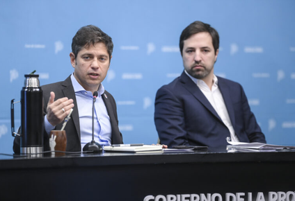 Axel Kicillof y Nicolás Kreplak