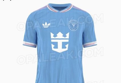 La camiseta celeste del Inter Miami