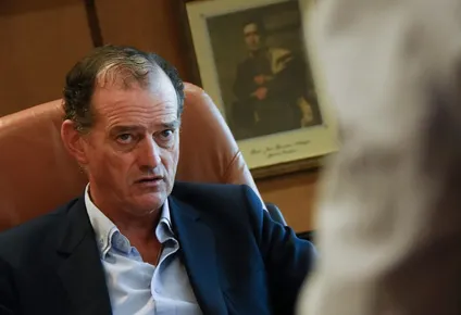 Archivo. Manini Ríos durante una entrevista