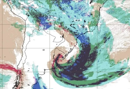 metsul brindo detalles del ciclon extratropical que afectara a uruguay este domingo con tormentas y vientos