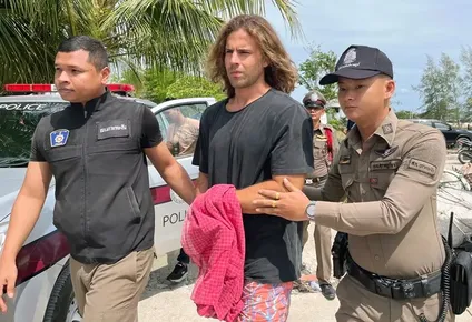 Daniel Sancho, preso en Tailandia por el asesinato de un hombre.