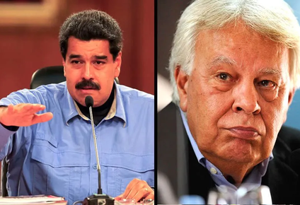 Nicolás Maduro y Felipe González