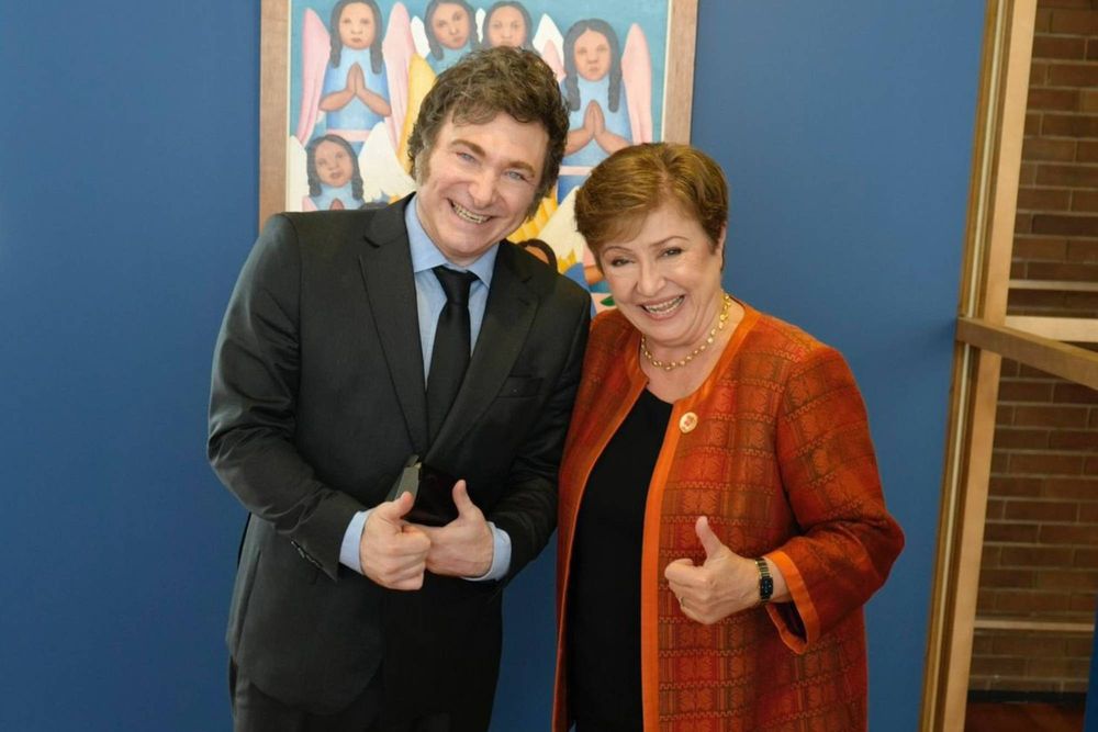Milei y Georgieva negocian un futuro acuerdo del FMI.