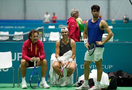 Carlos Alcaraz y Nadal, listos para la Copa Davis.