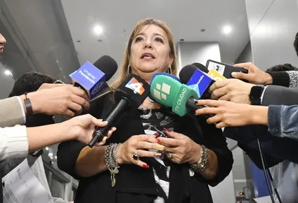 Tras la reunión, Moreira brindó una rueda de prensa