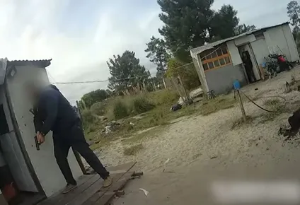El allanamiento se realizó en Pinamar Norte, Canelones