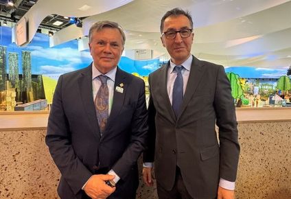 IICA - El director general del instituto, Manuel Otero, junto al Ministro de Agricultura y Alimentación de Alemania, Cem Özdemir.