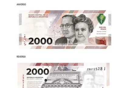 Nuevo billete en Argentina