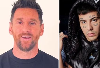 Lionel Messi y Duki
