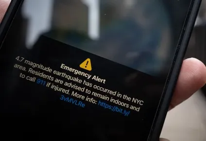 La alerta tras el sismo llegó a todos los celulares de Nueva York