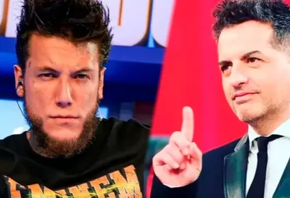 Alex Caniggia, indignado con De Brito.