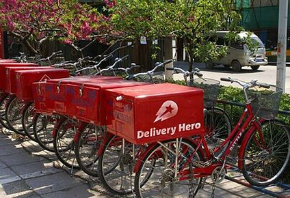 Bicilletas para el reparto de la empresa Delivery Hero.