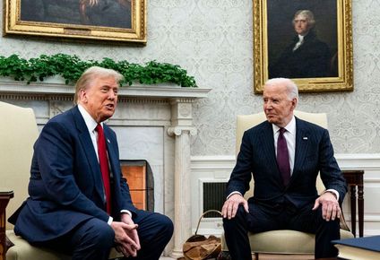 Trump se reunió por primera vez con el presidente Joe Biden luego de las elecciones del 5 de noviembre.
