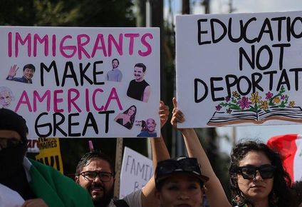 Una manifestación, celebrada el 8 de junio en Texas, contra las políticas migratorias del gobierno de Trump.