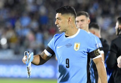 Luis Suárez el día de su despedida de la selección uruguaya