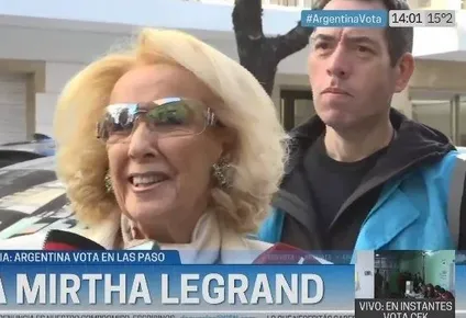 Mirtha Legrand ejerció su derecho a voto