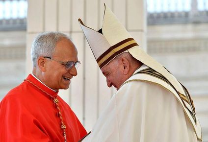 El papa Francisco junto a Robert Francis Prevost en septiembre de 2023, en la Ciudad del Vaticano.