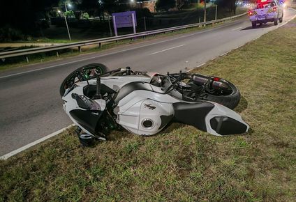 Así quedó el birrodado del motociclista fallecido