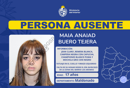 maldonado: la policia localizo a la adolescente de 17 anos que estaba desaparecida desde el viernes