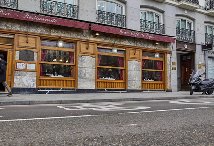 El centenario Café Gijón, ubicado en el Paseo de Recoletos.&nbsp;