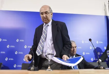 El subsecretario del Interior, Guillermo Maciel, en la presentación de la cifra de los delitos del primer trimestre de 2022