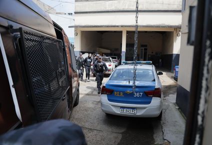 Pablo Laurta conducido por la Policía