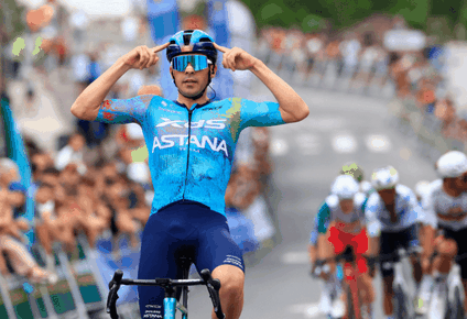 Thomas Silva celebra su victoria en la&nbsp;Clásica de Ordizia