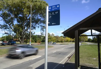 Parada de ómnibus suburbanos (foto archivo)