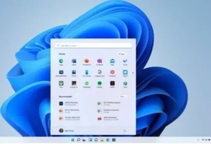 Menú de inicio y barra de tareas en Windows 11